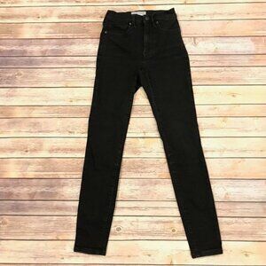 Everlane High Rise Black Skinny Jeans Authentic Stretch